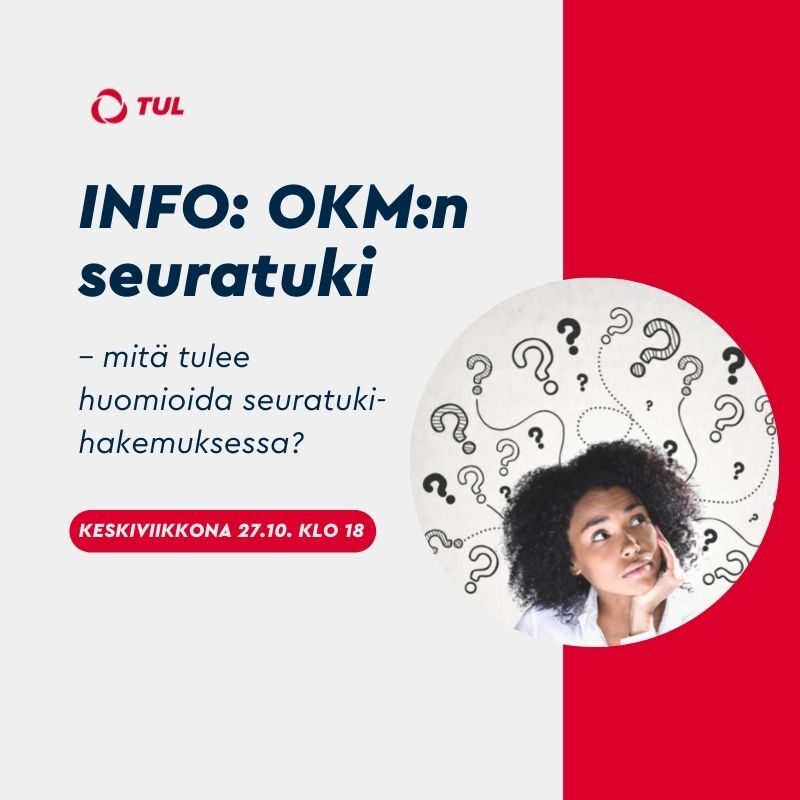 Info: OKM:n seuratuki – mitä tukee huomioda seuratukihakemuskessa?