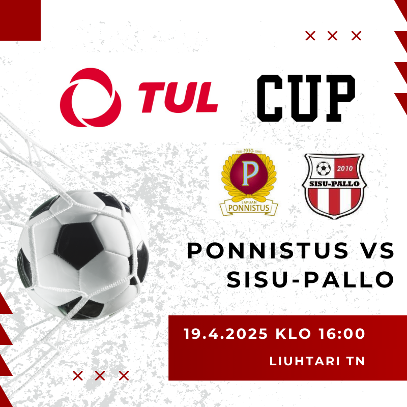 Havainnekuva, ottelumainos Ponnistus -Sisu-Pallo