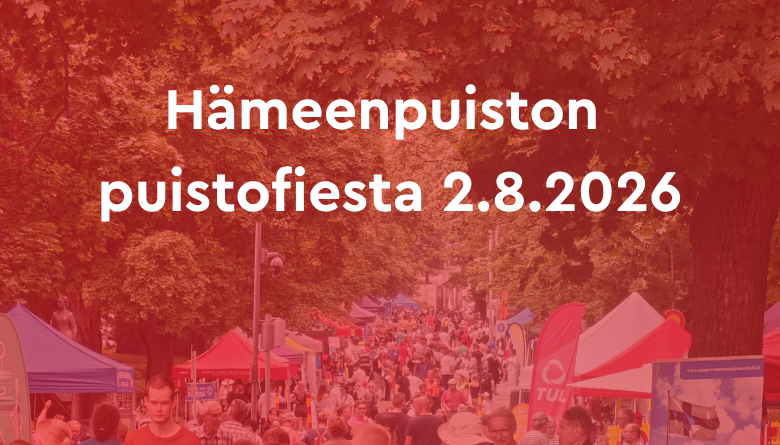 Mainoskuva TUL Tampereen piiri esittelee toimintaansa Tampereella 2.8.