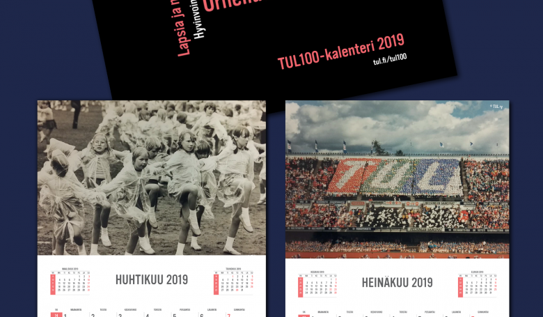 Tilaa TUL100-seinäkalenteri vuodelle 2019