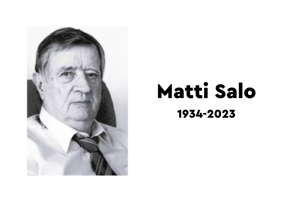 Matti Salo sekä teksti Matti Salo 1924-2023.
