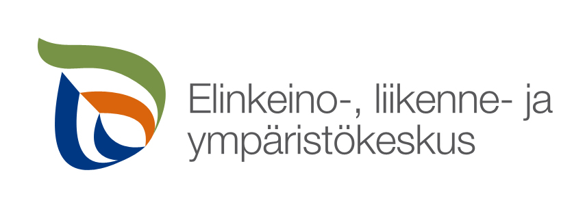 Elinkeino-, liikenne- ja ympäristökeskuksen logo.