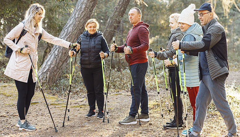 Ohjattua sauvakävelyä Itä-Porissa