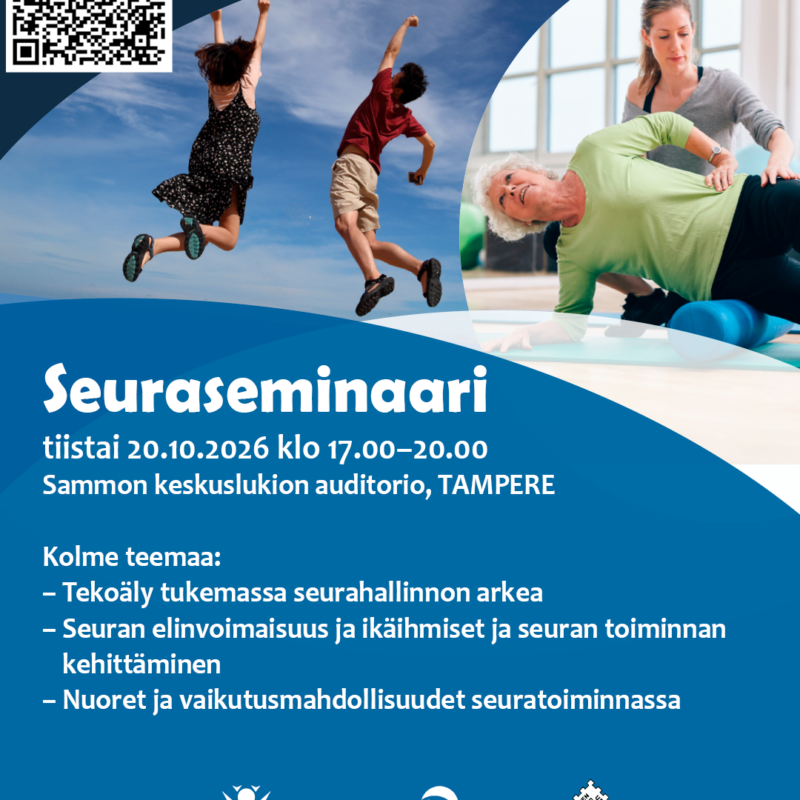 TUL:n Tampereen piiri järjestää seuroille tarkoitetun luennon 20.10. Tampereella. Kuva on tapahtuman mainos